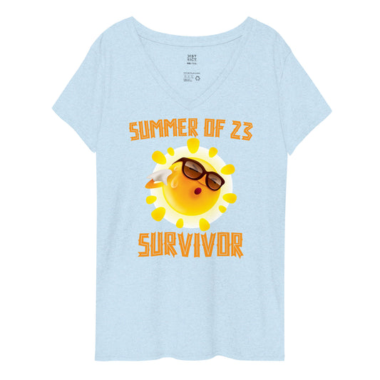 Summer of 23 Survivor Ladies V-Neck