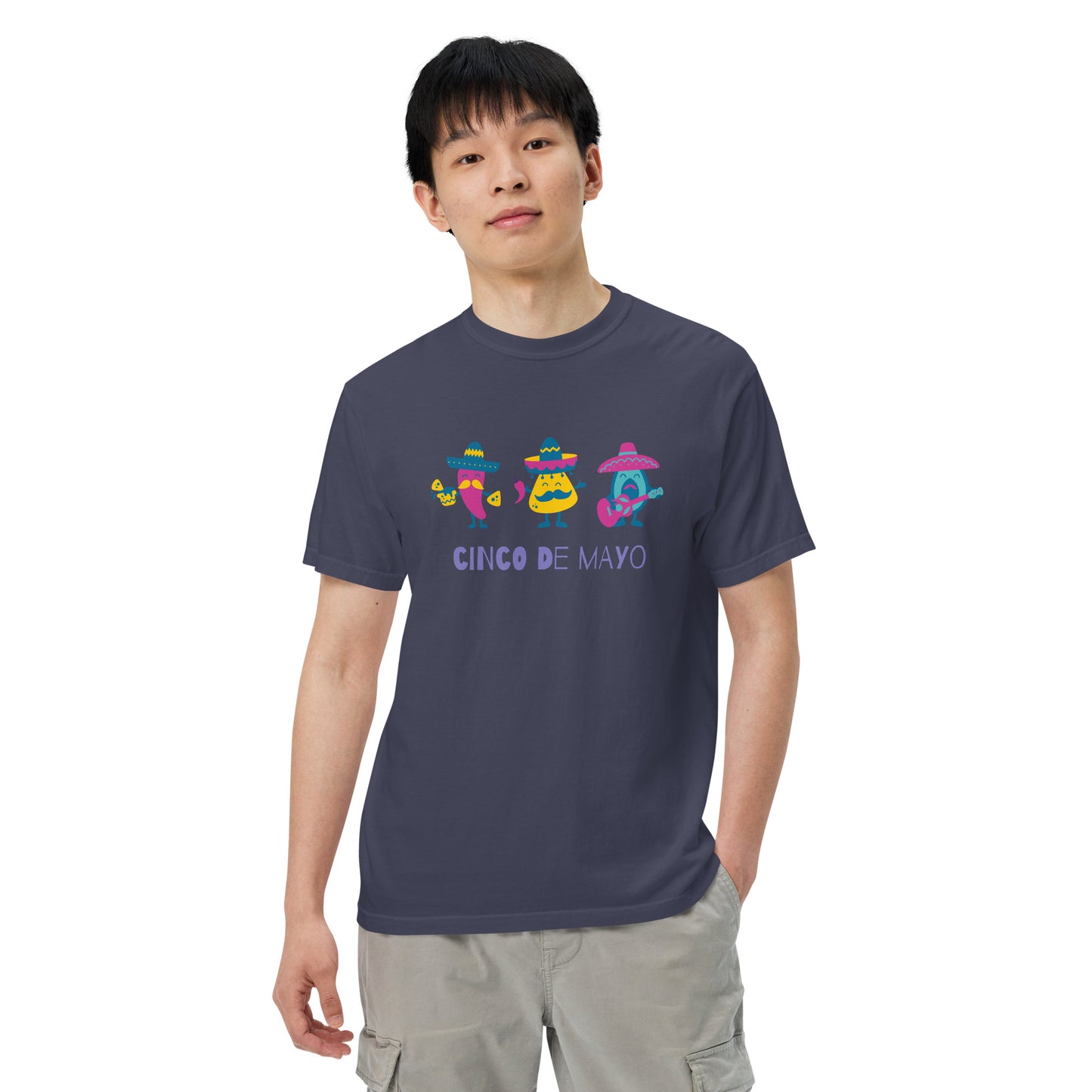 Cinco de Mayo Men’s garment-dyed heavyweight t-shirt