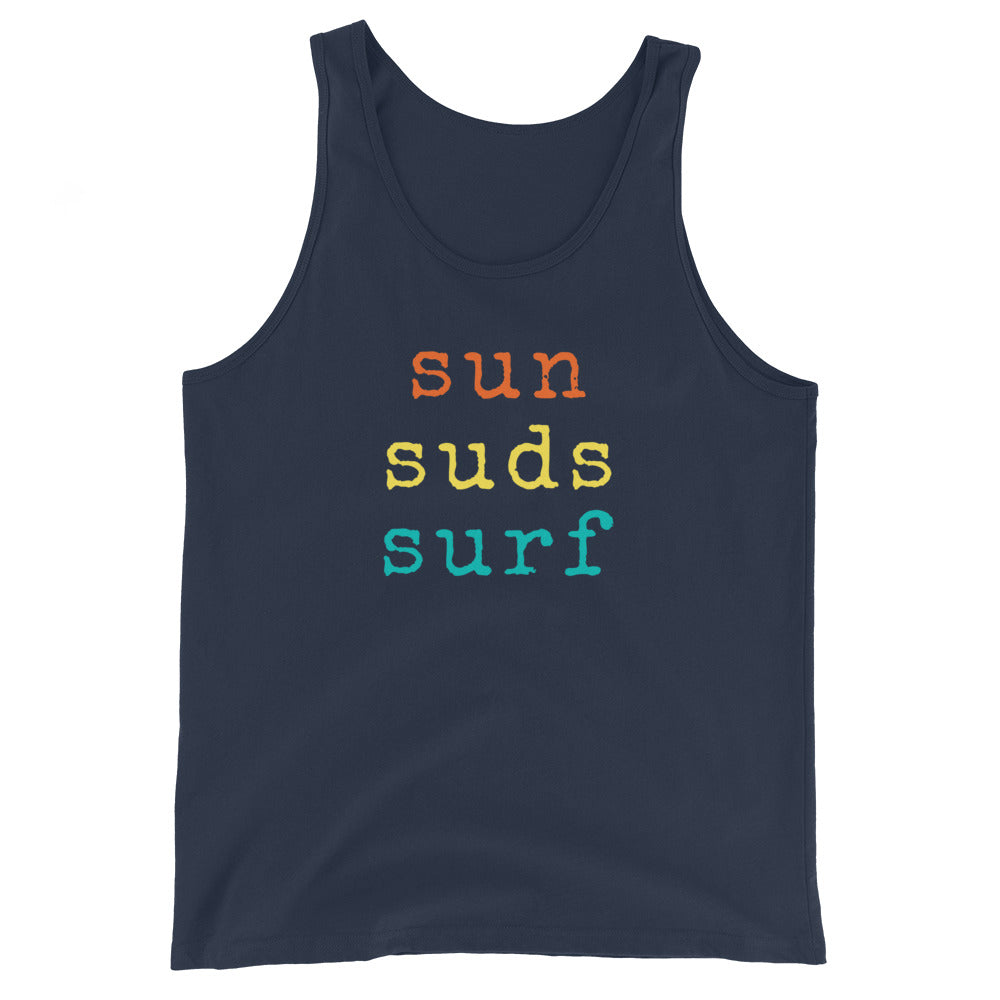 Sun, Suds, Surf Tank Top