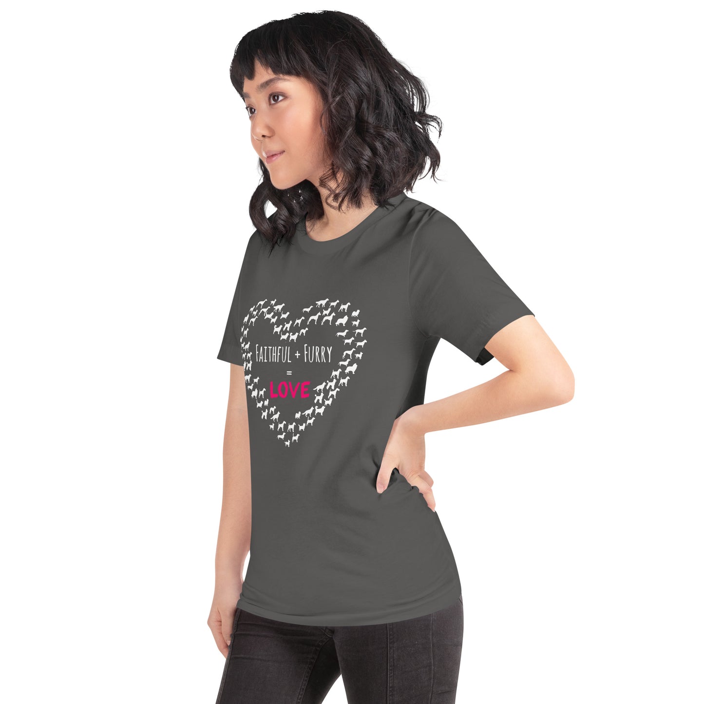 Faithful + Furry  = Love t-shirt