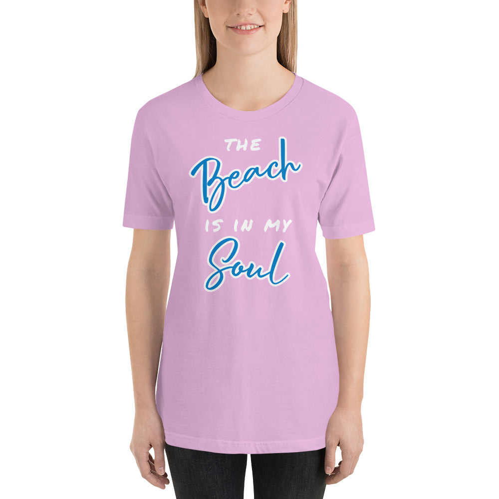 The Beach is in my Soul Unisex t-shirt