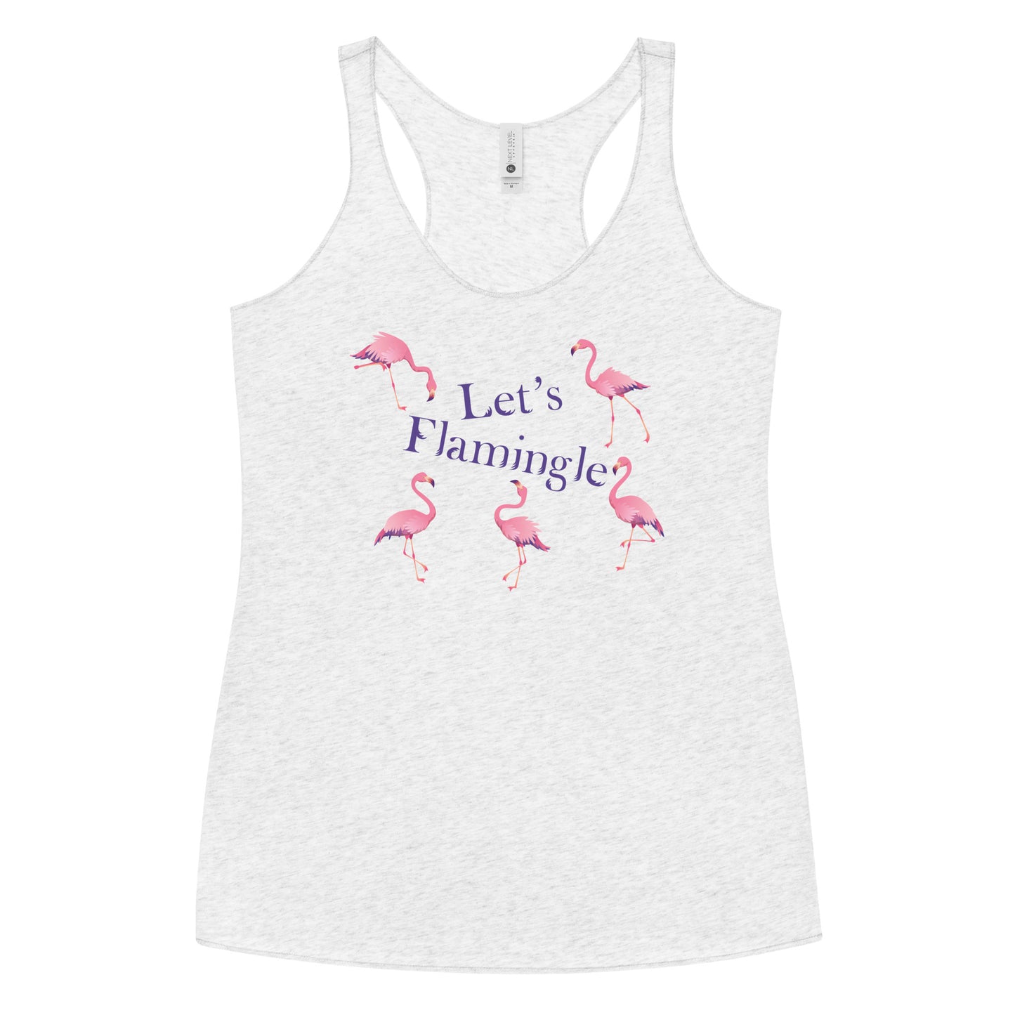 Let's Flamingle Women's Racerback Tank