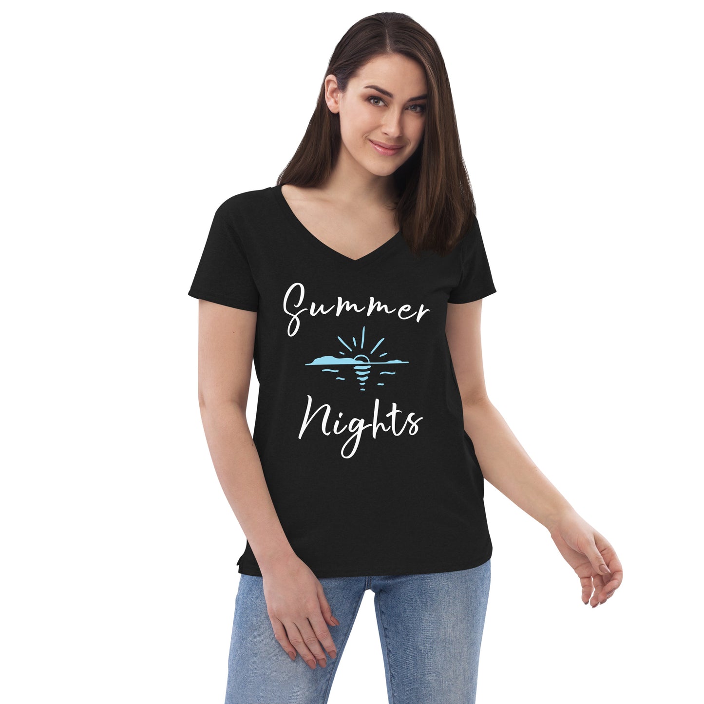 Summer Nights Ladies V-neck T-shirt