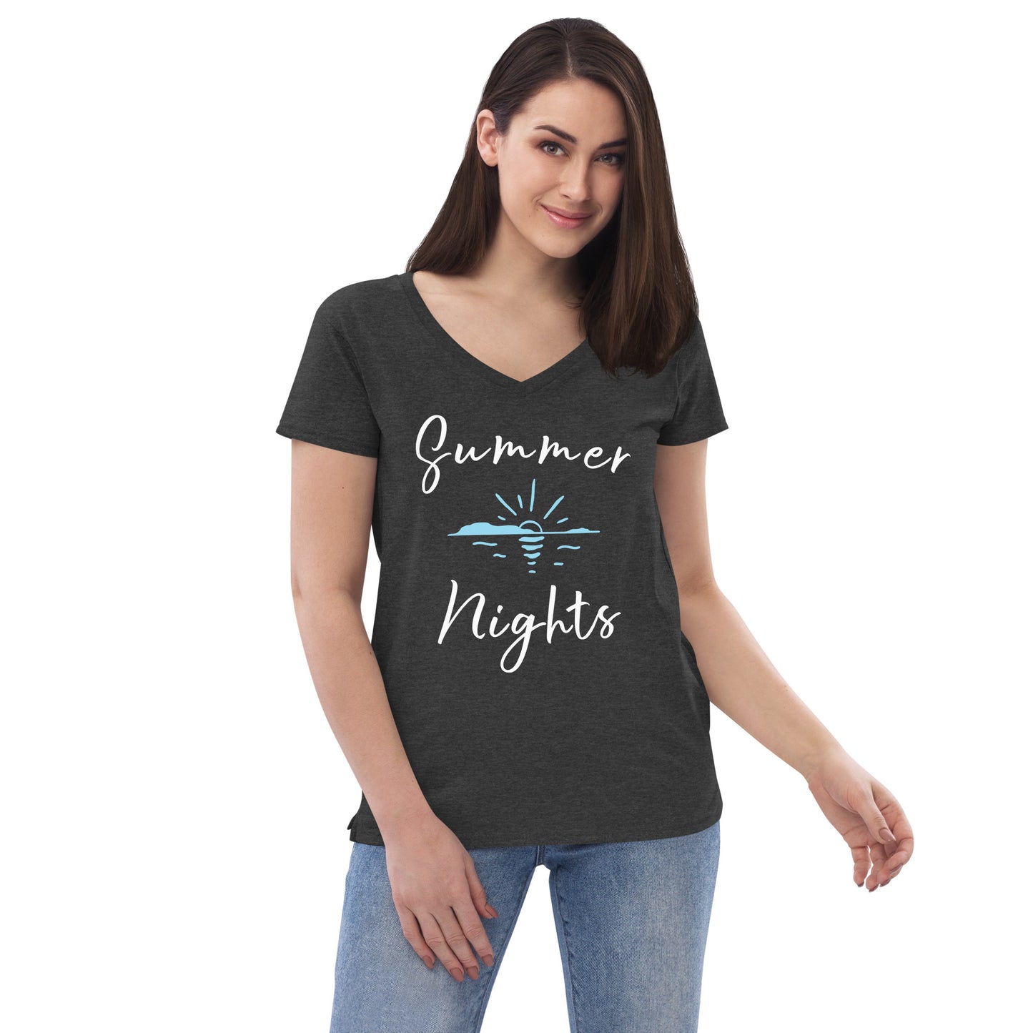 Summer Nights Ladies V-neck T-shirt