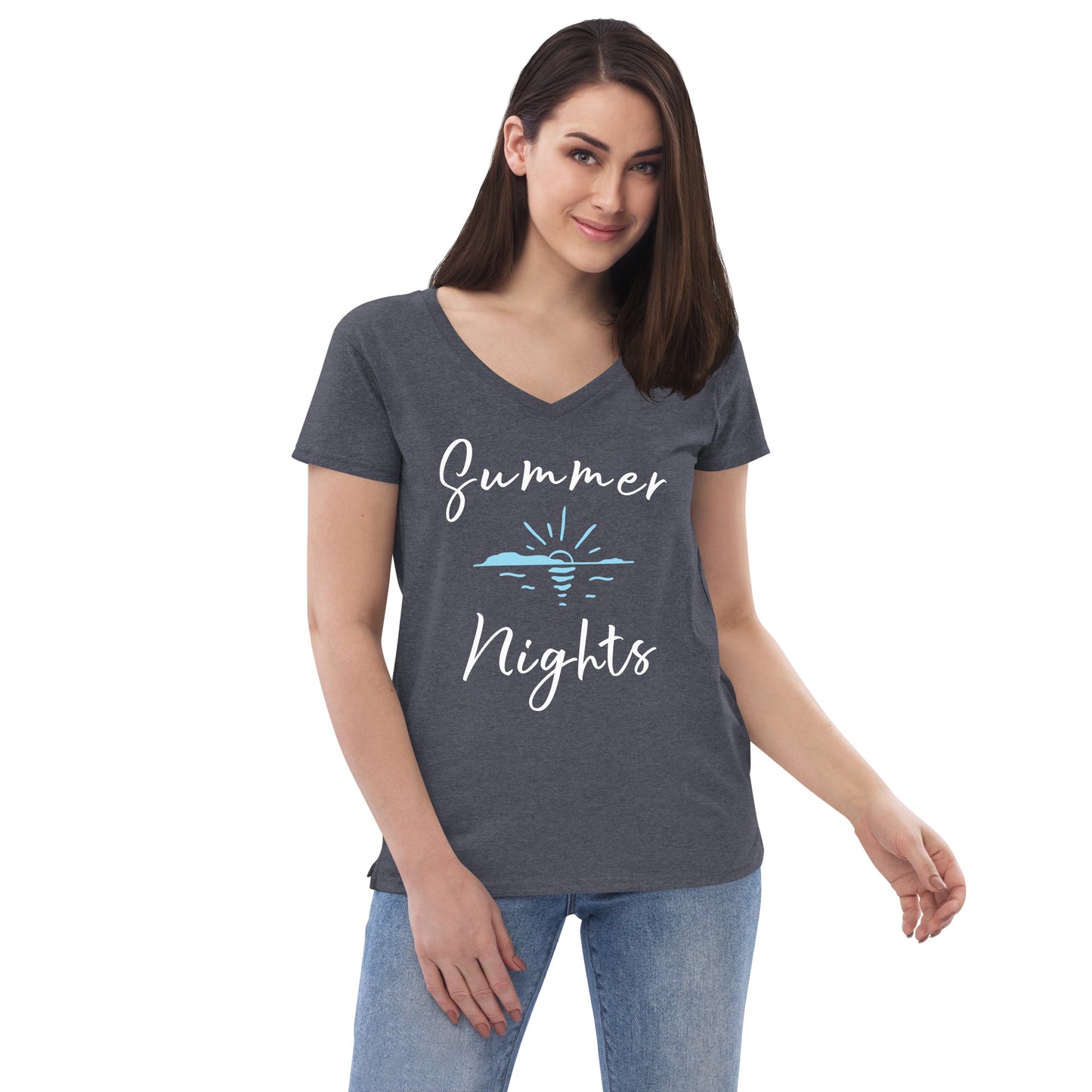 Summer Nights Ladies V-neck T-shirt